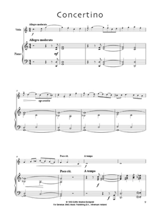 Concertino - Violon - Pal Jardanyi - Partition - Violon
